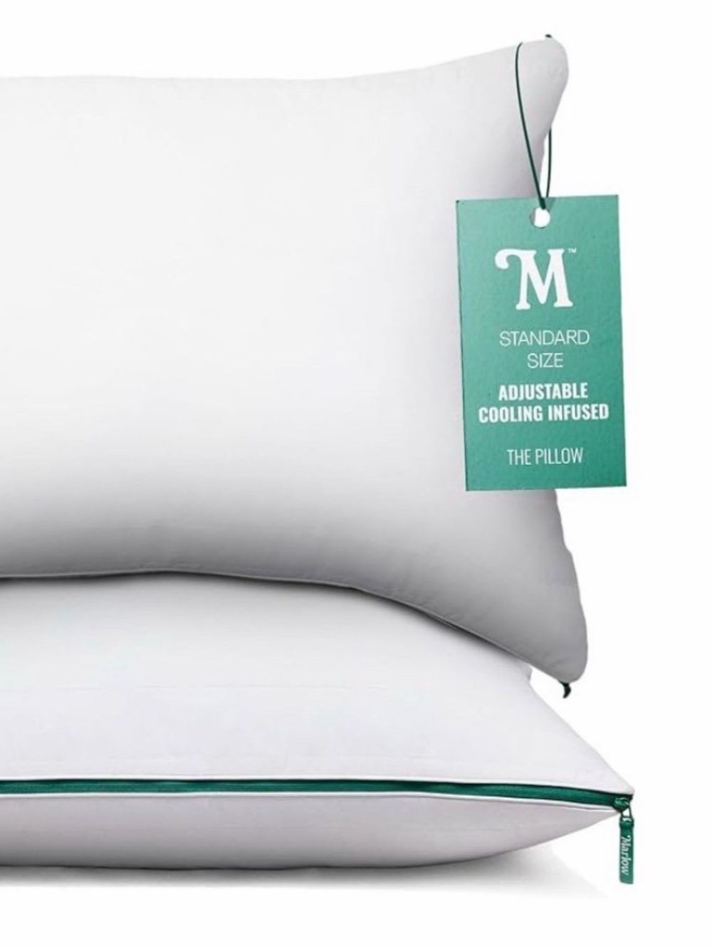(1) Marlow Cooling Adjustable Support Gel infused Memory Foam King Pillow